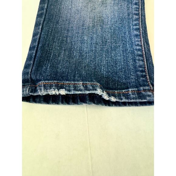 Decree Denim Shorts Jorts Capri Pants Ladies Juniors 9 Distressed Destroyed - Picture 8 of 11